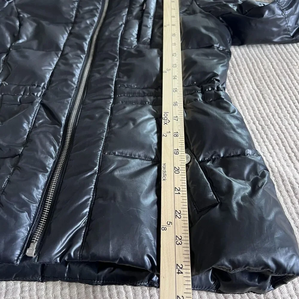 Michael‎ Michael Kors Jacket Womens Petite Petite Black Puffer Quilted Down Coat